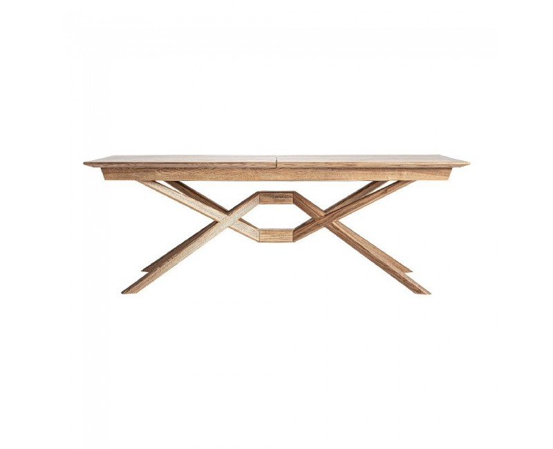 Mesa Extensible Vrebos Madera De Fresno 220x100x78 Estilo Contemporáneo - 1