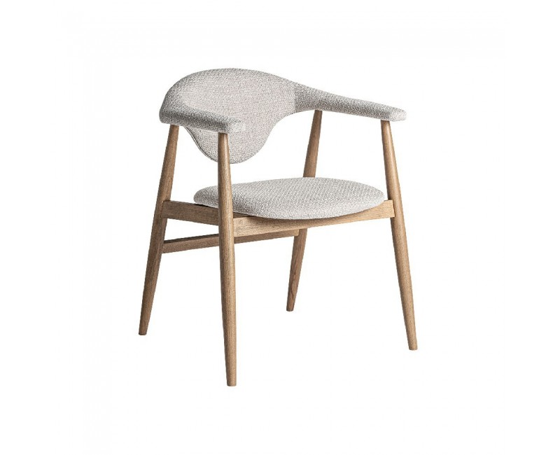 Silla Dilbeek Madera De Haya 66x60x79 Estilo Contemporáneo - 1