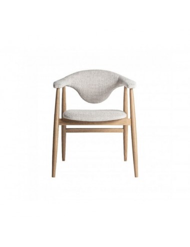 Silla Dilbeek Madera De Haya 66x60x79 Estilo Contemporáneo - 1