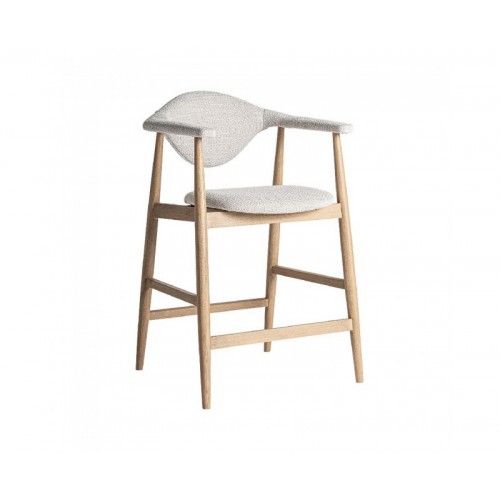 Taburete Dilbeek Madera De Haya 57x63,5x97 Estilo Contemporáneo - 1