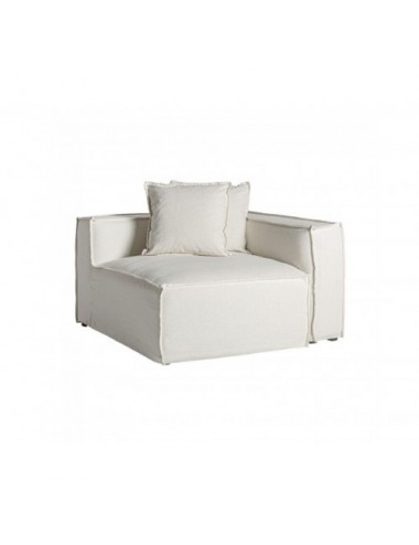 Módulo Sofá Esquinero Derecha Virolle Lino 110x110x85 Estilo Colonial - 1