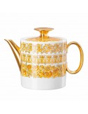 Tetera Medusa Rhapsody porcelana blanco dorado Versace - 1