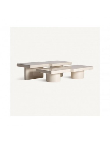 Mesa De Centro Novara J 2 Madera Dm 151x73x43 151x73x34 Estilo Art Deco - 5