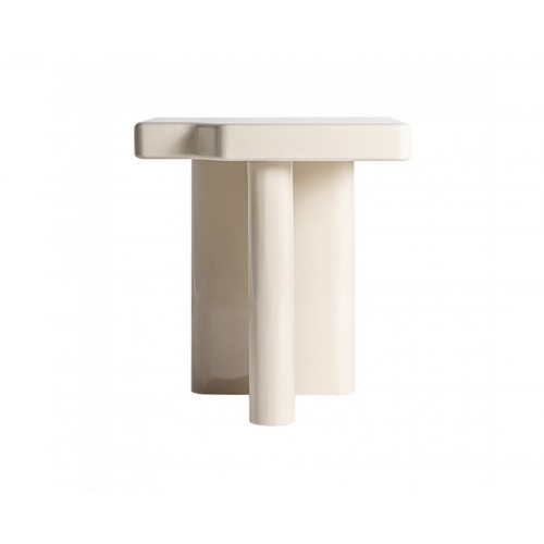 Mesa Auxiliar Suhi Madera Dm 60x60x60 Estilo Art Deco - 1