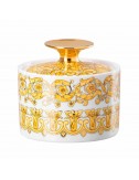Azucarero Medusa Rhapsody porcelana blanco dorado Versace - 1