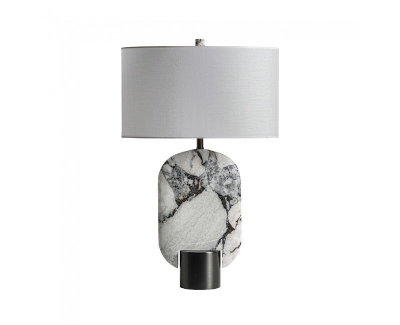 Lámpara De Sobremesa Dilash Mármol 44x29x69 Estilo Art Deco - 1