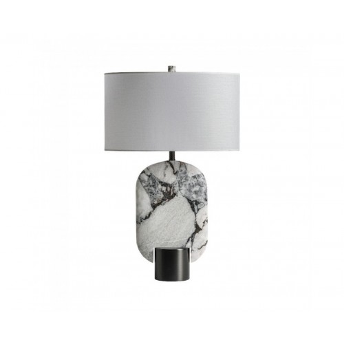 Lámpara De Sobremesa Dilash Mármol 44x29x69 Estilo Art Deco - 1