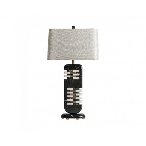 Lámpara De Sobremesa Carla Mármol 38x25x76 Estilo Art Deco - 1