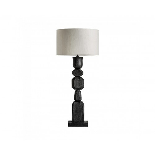 Lámpara De Sobremesa Cogne Madera De Mango 42x42x99 Estilo Contemporáneo - 1