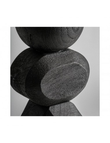 Lámpara De Sobremesa Cogne Madera De Mango 42x42x99 Estilo Contemporáneo - 3