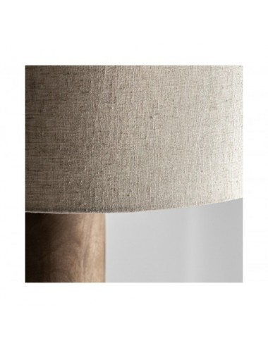 Lámpara De Sobremesa Cogne Madera De Mango 40x40x79 Estilo Contemporáneo - 1