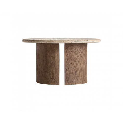 Mesa De Centro Lemming Madera Recuperada 80x80x40 Estilo Rústico - 1