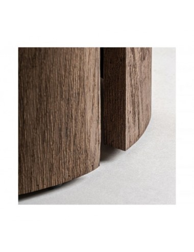 Mesa De Centro Lemming Madera Recuperada 80x80x40 Estilo Rústico - 4