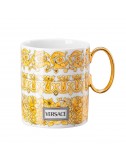 Taza Medusa Rhapsody porcelana blanco dorado Versace - 1