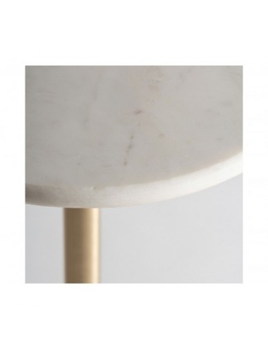 Mesa Auxiliar Colmar Vidrio 31x31x71 Estilo Art Deco - 1