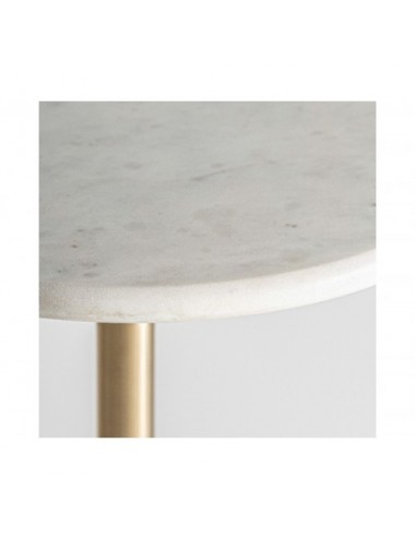 Mesa Auxiliar Sintra Vidrio 31x31x70 Estilo Art Deco - 1