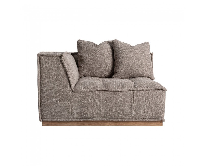 Módulo Sofá Esquinero Aspach Poliéster 122x122x88 Estilo Contemporáneo - 1