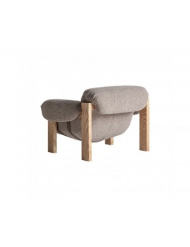 Sillón Hesse Madera De Caucho 112x101x81 Estilo Contemporáneo - 4