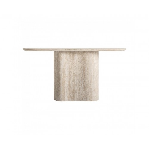 Consola Thiennes Travertino 160x45x80 Estilo Art Deco - 1