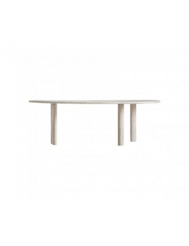 Mesa Comedor Thiennes Travertino 234x105x76,5 Estilo Art Deco - 1