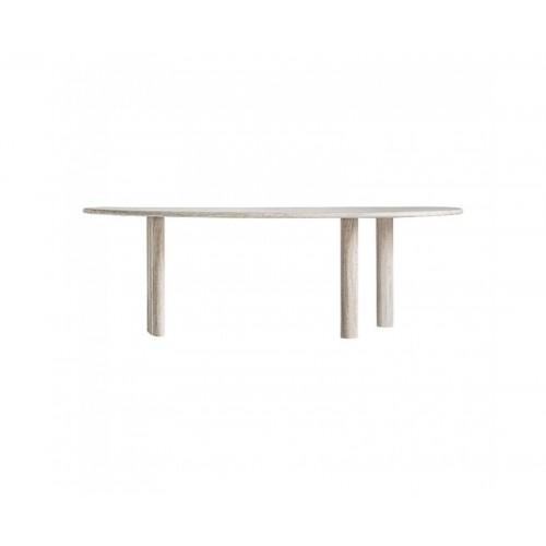 Mesa Comedor Thiennes Travertino 234x105x76,5 Estilo Art Deco - 1