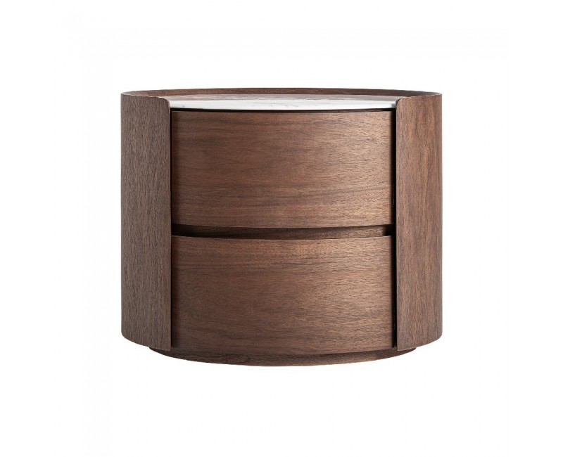 Mesita De Noche Stuetta Madera Contrachapada 60x40x48 Estilo Contemporáneo - 1