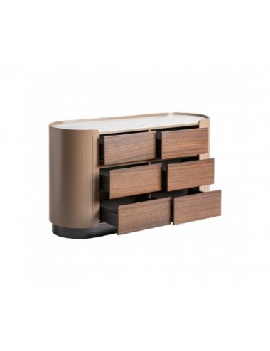 Cómoda Soaza Madera Contrachapada 140x45x75 Estilo Contemporáneo - 3