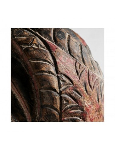 Figura Decorativa Madera 42x34x90 Estilo Étnico - 3