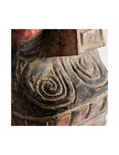Figura Decorativa Madera 42x34x90 Estilo Étnico - 4