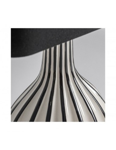 Lámpara De Sobremesa Zalsa Cerámica 38x23x82 Estilo Clásico - 3