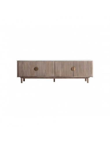 Mueble Tv Zerf Madera De Mango 200x45x60 Estilo Contemporáneo - 1