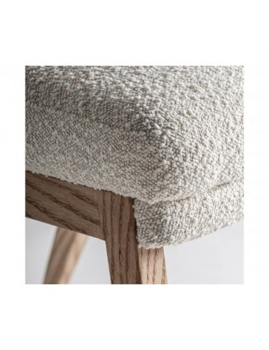 Silla Prati Bouclé Madera De Pino 55x67x85 Estilo Contemporáneo - 5