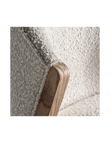 Silla Prati Bouclé Madera De Pino 55x67x85 Estilo Contemporáneo - 6