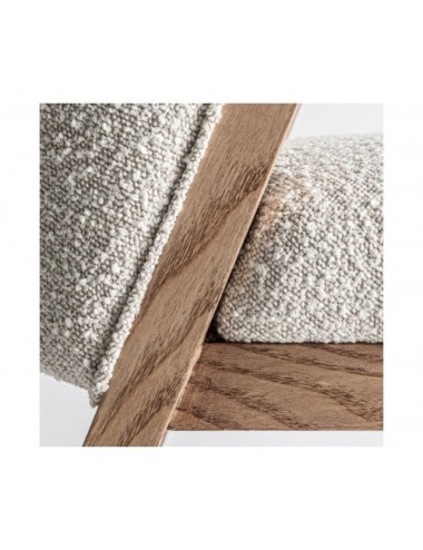 Silla Prati Bouclé Madera De Pino 55x67x85 Estilo Contemporáneo - 7