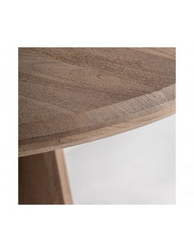 Mesa De Jantar Ardoix Madera De Mango 150x150x75 Estilo Contemporáneo - 4