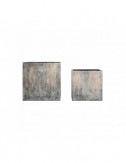 Macetero Arvit J 2 Terracota 70x70x70 56x56x56 Estilo Industrial - 1