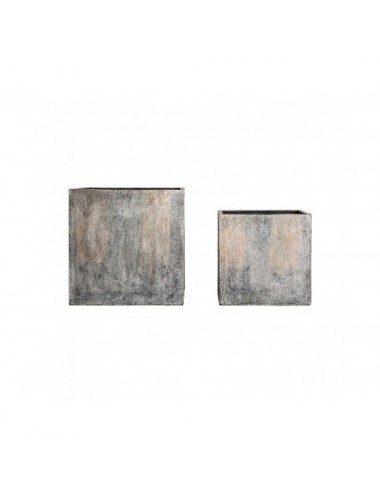 Macetero Arvit J 2 Terracota 70x70x70 56x56x56 Estilo Industrial - 1