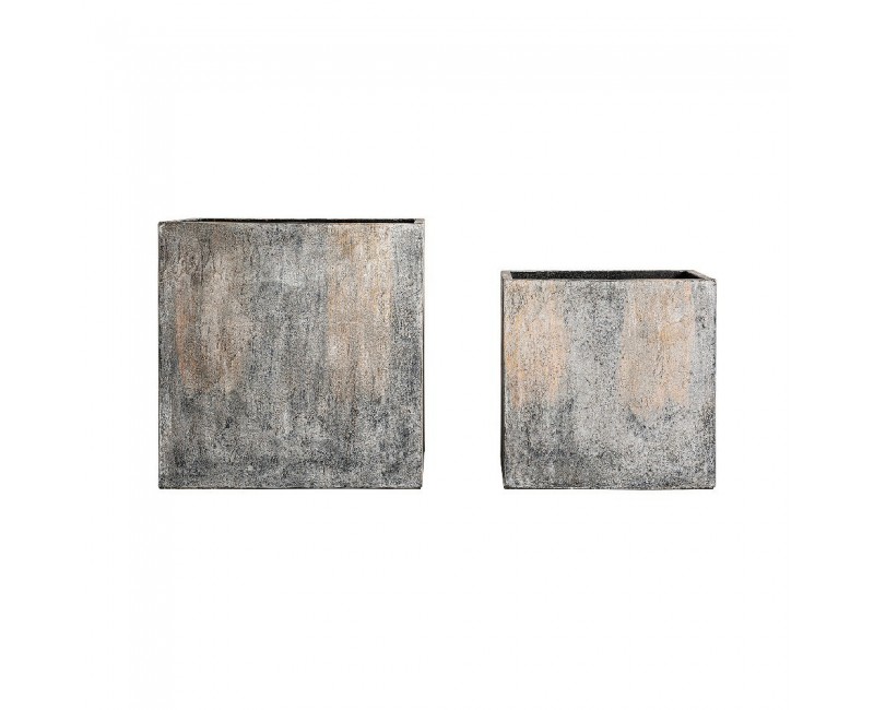 Macetero Arvit J 2 Terracota 70x70x70 56x56x56 Estilo Industrial - 1