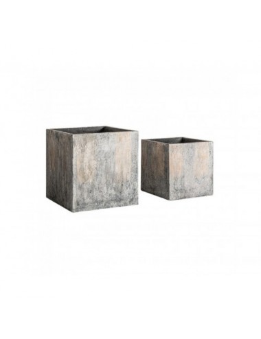 Macetero Arvit J 2 Terracota 70x70x70 56x56x56 Estilo Industrial - 1