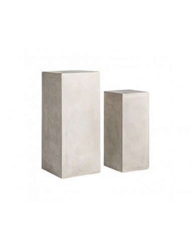 Peana Loris J 2 Terracota 40x40x90 30x30x70 Estilo Industrial - 1