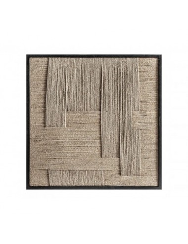 Cuadro Tehuti Yute 90x4x90 Estilo Contemporáneo - 1