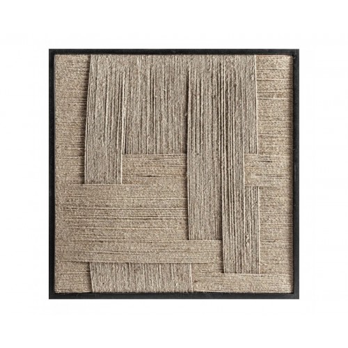 Cuadro Tehuti Yute 90x4x90 Estilo Contemporáneo - 1