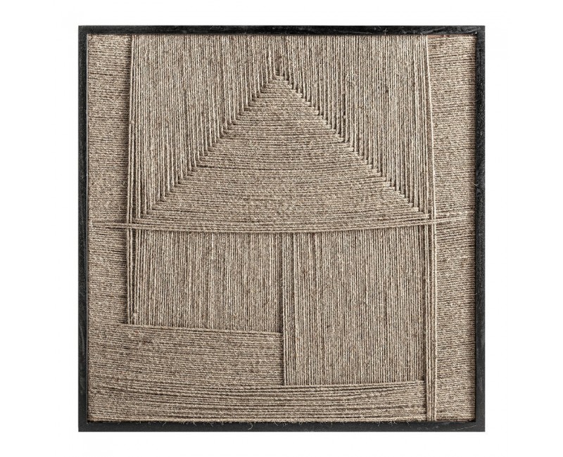Cuadro Tehuti Yute 90x4x90 Estilo Contemporáneo - 1