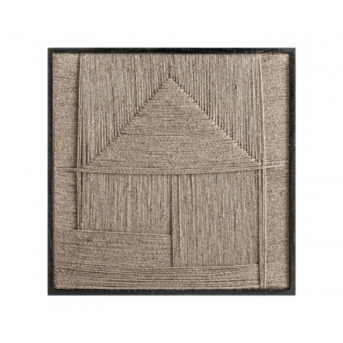 Cuadro Tehuti Yute 90x4x90 Estilo Contemporáneo - 1
