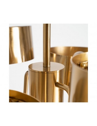 Lámpara De Colgar Bruna Acero 63x67x149 Estilo Art Deco - 3