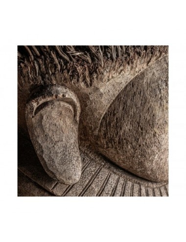 Busto Epi Madera Palma 65x65x150 Estilo Étnico - 1