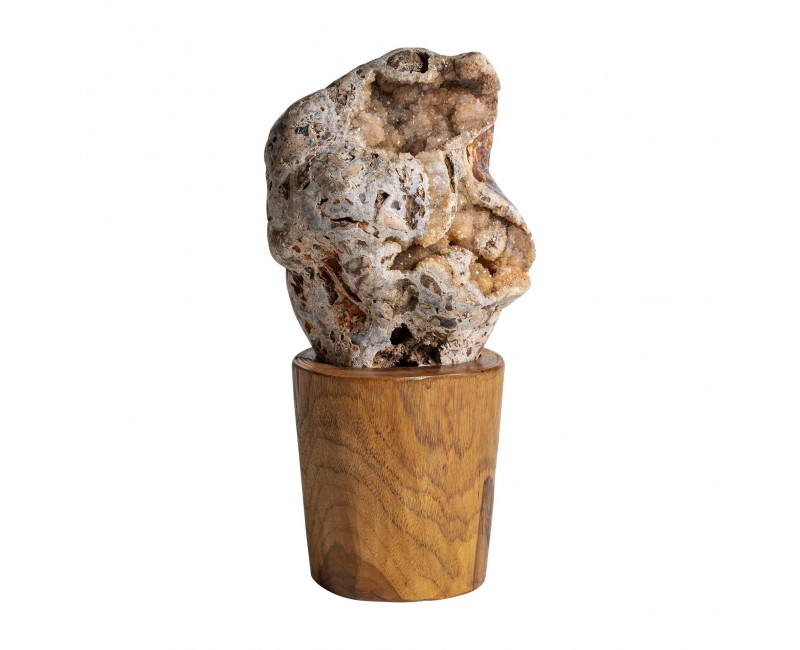 Figura Decorativa Piedra 23x20x45 Estilo Nórdico - 1