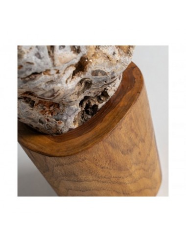 Figura Decorativa Piedra 23x20x45 Estilo Nórdico - 4