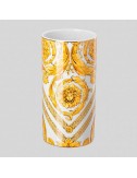 Jarrón Medusa Rhapsody 24 cm porcelana blanco dorado Versace - 1