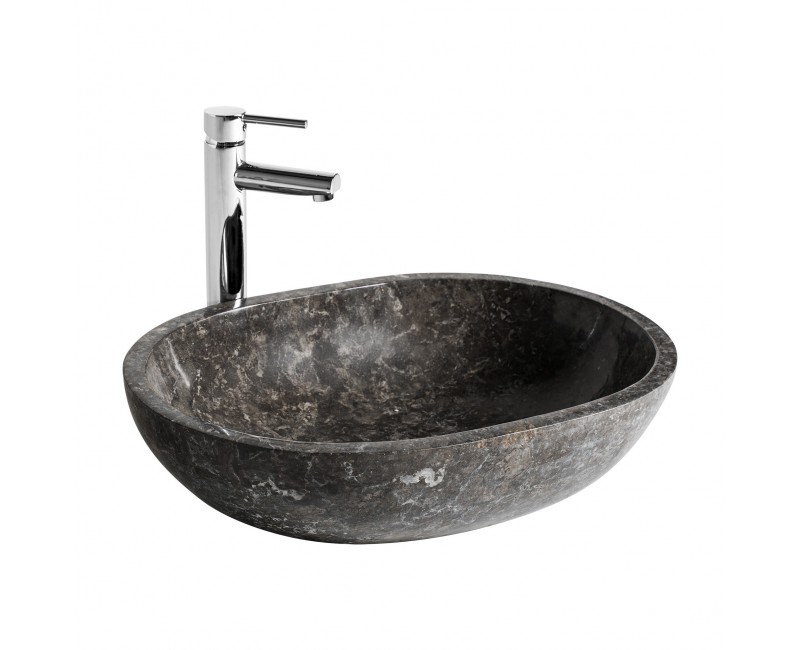 Lavabo Cares Mármol 60x40x15 Estilo Contemporáneo - 1